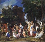 Gentile Bellini Feast of the Gods oil on canvas